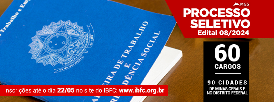 MGS abre novo processo seletivo para Contagem e mais de 90 cidades mineiras