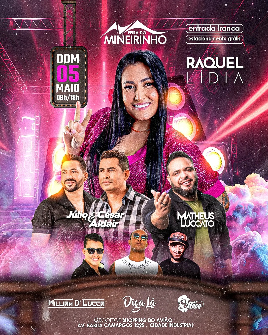 Domingo, 05, será dia de sertanejo e outros ritmos na Feira do Mineirinho