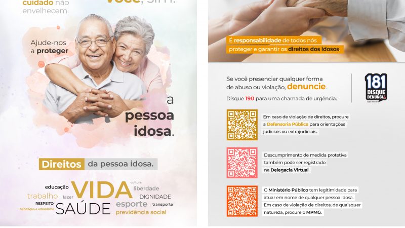 Ação integrada foca no combate à violência contra idosos é na sexta (14/6)