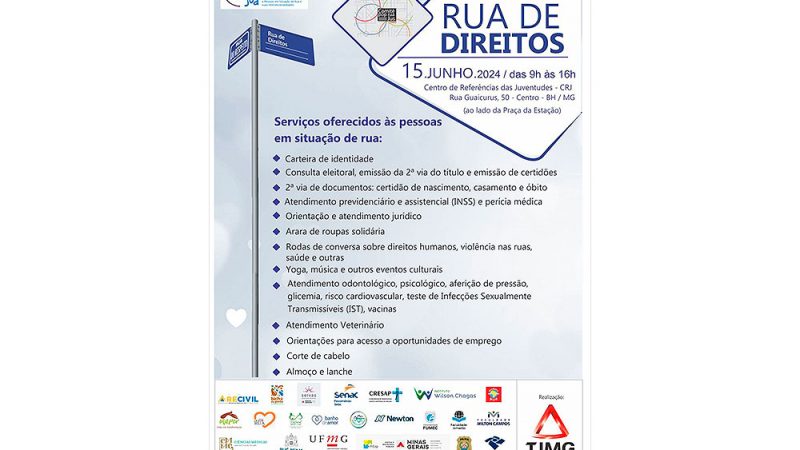 TJMG e parceiros promovem mais uma edição do Rua de Direitos