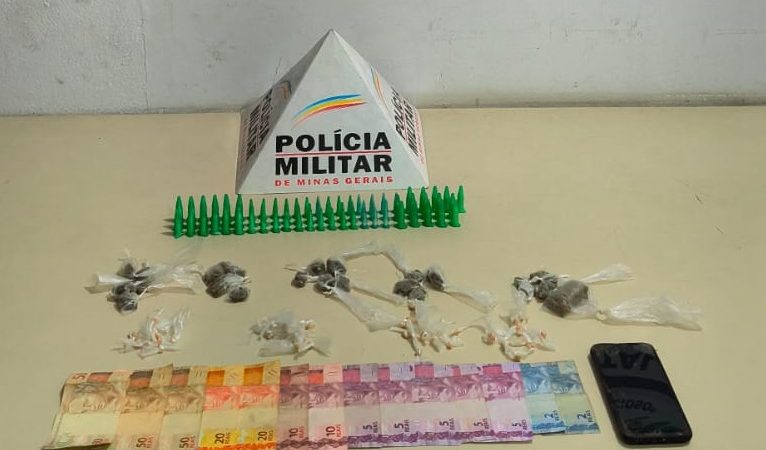 CONTAGEM: 18º Batalhão- Policiais apreendem drogas na Vila Renascer