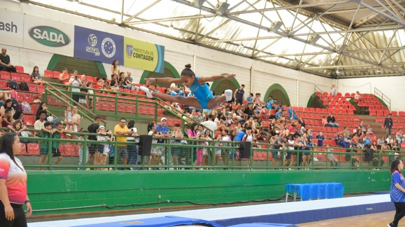 Campeonato Estadual movimenta Contagem e reforça protagonismo na Ginástica de Trampolim