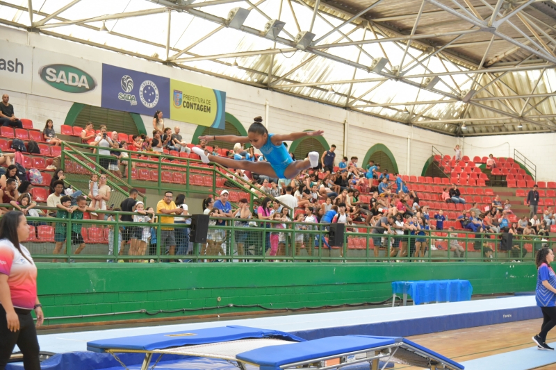 Campeonato Estadual movimenta Contagem e reforça protagonismo na Ginástica de Trampolim