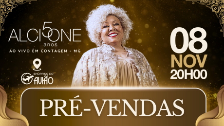 Palco 1 apresenta em Contagem, 50 anos da cantora Alcione (08/11)