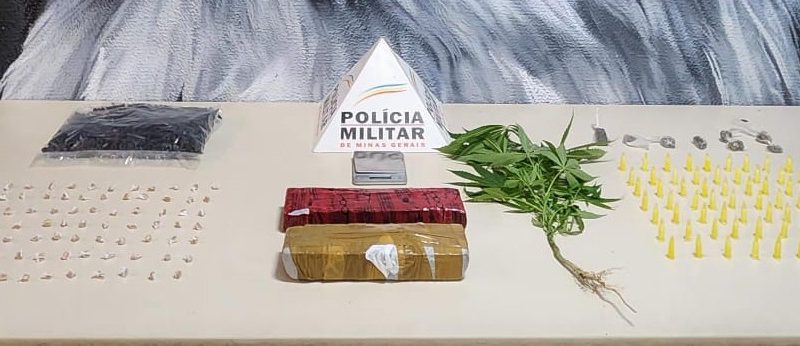 CONTAGEM: 18º Batalhão – Militares apreendem drogas, arma e recuperam carga roubada.