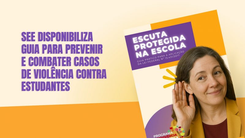 SEE-MG disponibiliza guia para prevenir e combater casos de violência