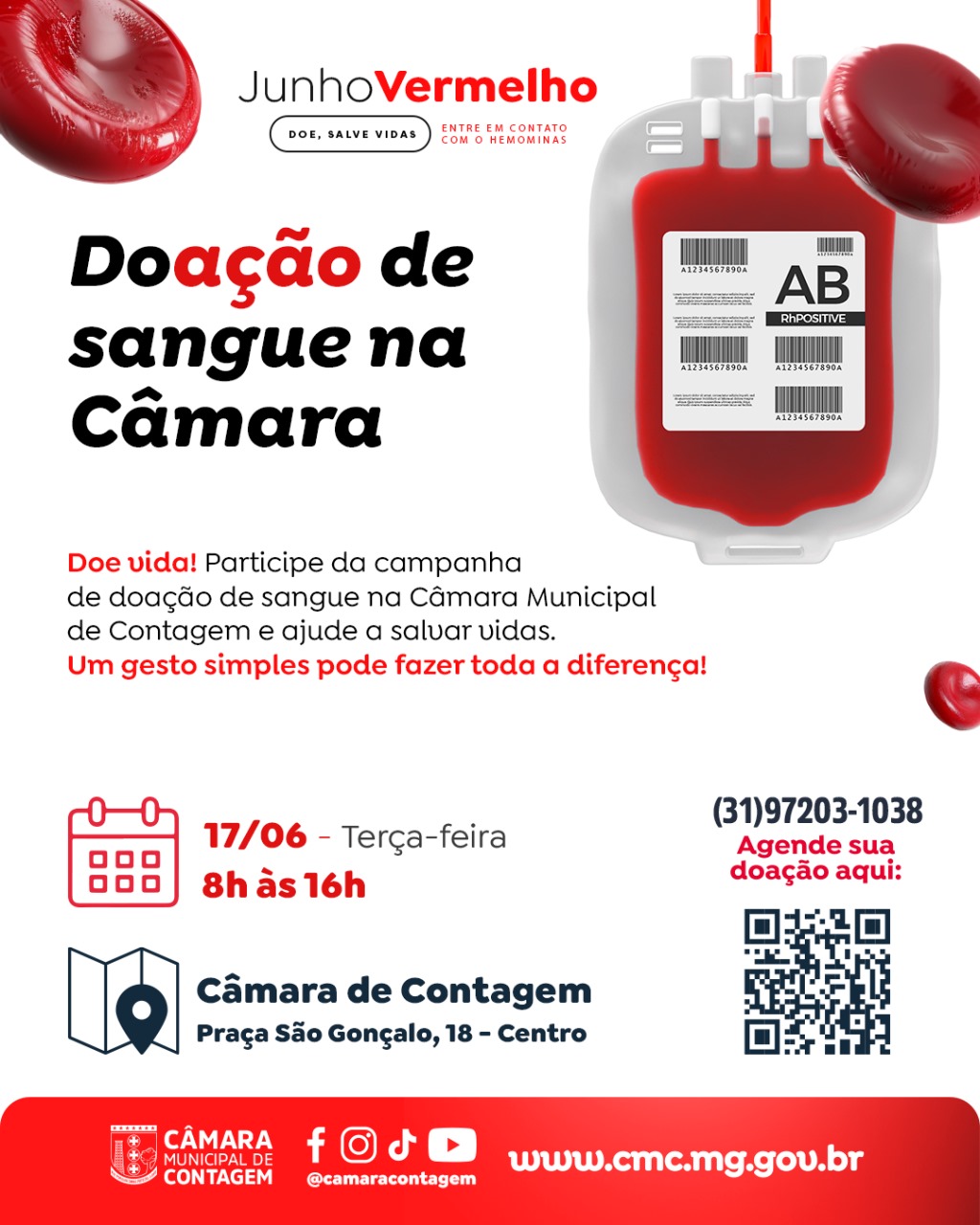 Câmara realiza campanha de doação de sangue