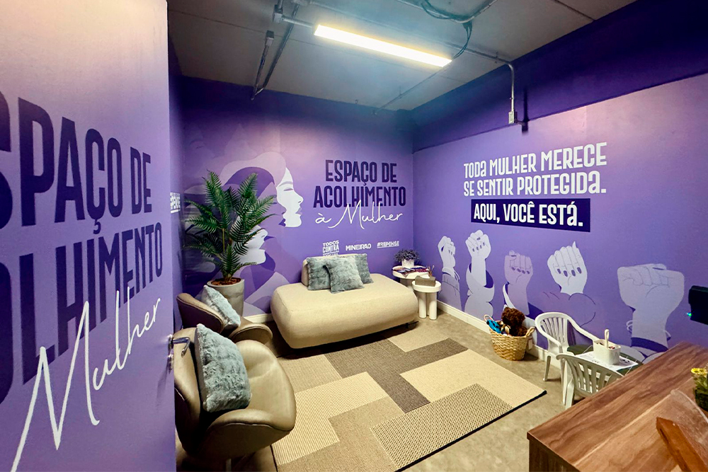 Espaço de Acolhimento à Mulher é inaugurado no Juizado Especial Criminal do Mineirão
