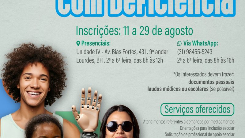 Defensoria Pública de Minas Gerais abre inscrições para Mutirão de Atendimento para Pessoas com Deficiência