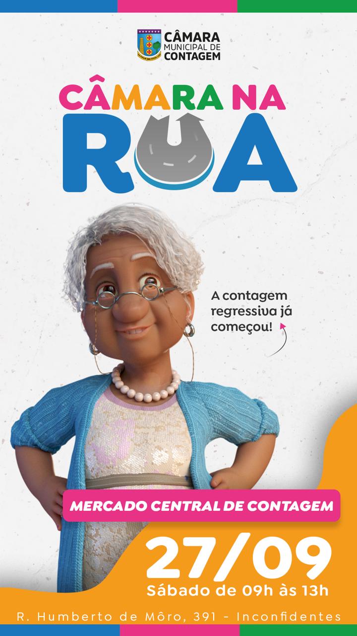 Câmara na Rua oferece sábado (27/9) de lazer e cidadania no Mercado Central de Contagem