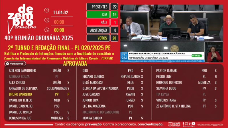 Contagem adere a consórcio intermunicipal de segurança pública