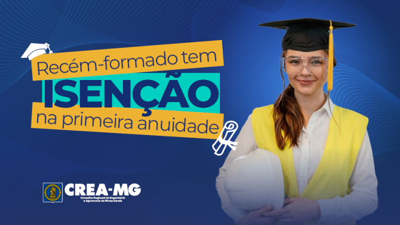 Recém-formados têm isenção da primeira anuidade   