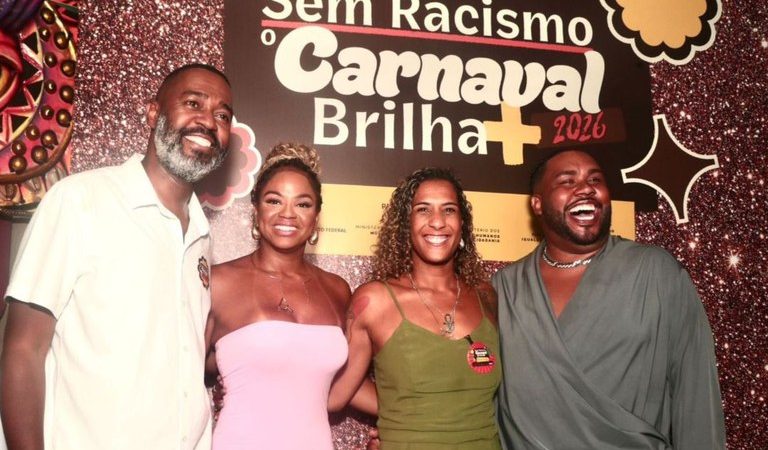 Governo do Brasil lança campanha ‘Sem Racismo o Carnaval Brilha Mais’, no Rio de Janeiro