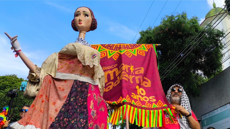 CONTAGEM RECEBE O BLOCO MARIA BADERNA NO DIA 14/02