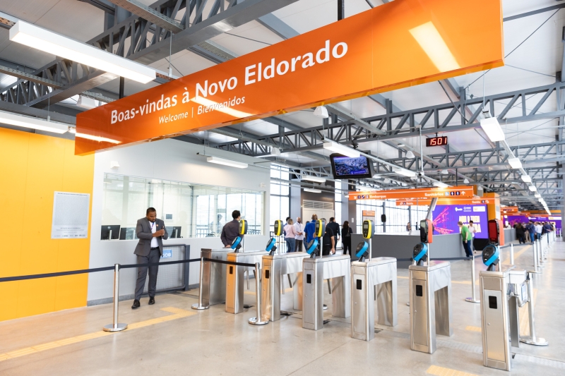 Estação Novo Eldorado do Metrô é inaugurada em Contagem