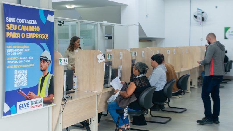 Sine Contagem oferta mais de 700 vagas de emprego, nesta segunda (9)