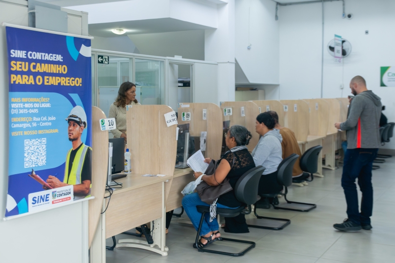 Sine Contagem oferta mais de 700 vagas de emprego, nesta segunda (9)