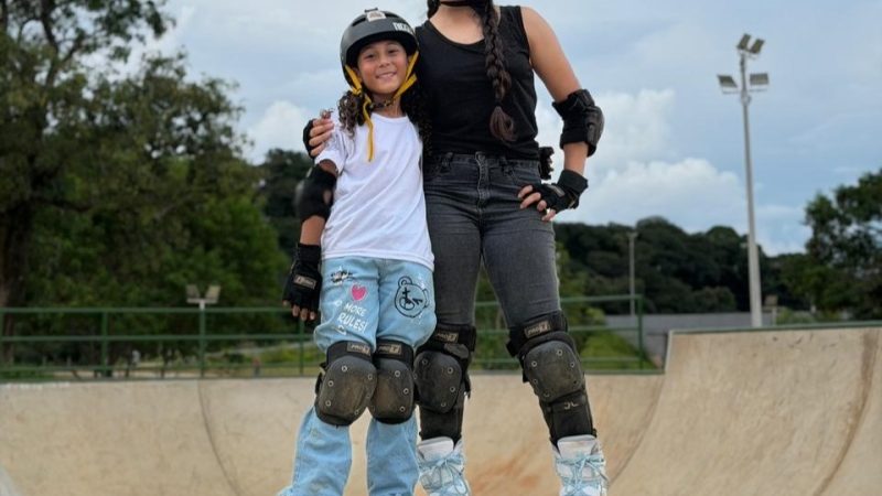 Campeonato de Roller Freestyle: Izabella e Maria Clara representam Contagem