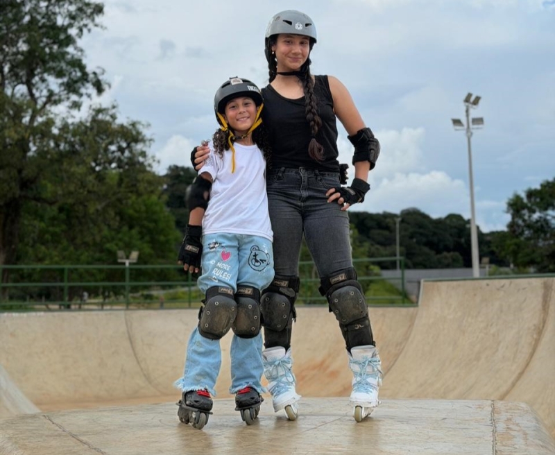 Campeonato de Roller Freestyle: Izabella e Maria Clara representam Contagem