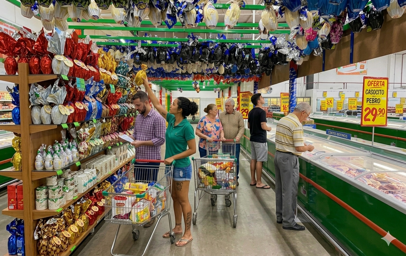 Comércio registra Páscoa estável com consumidor mais cauteloso