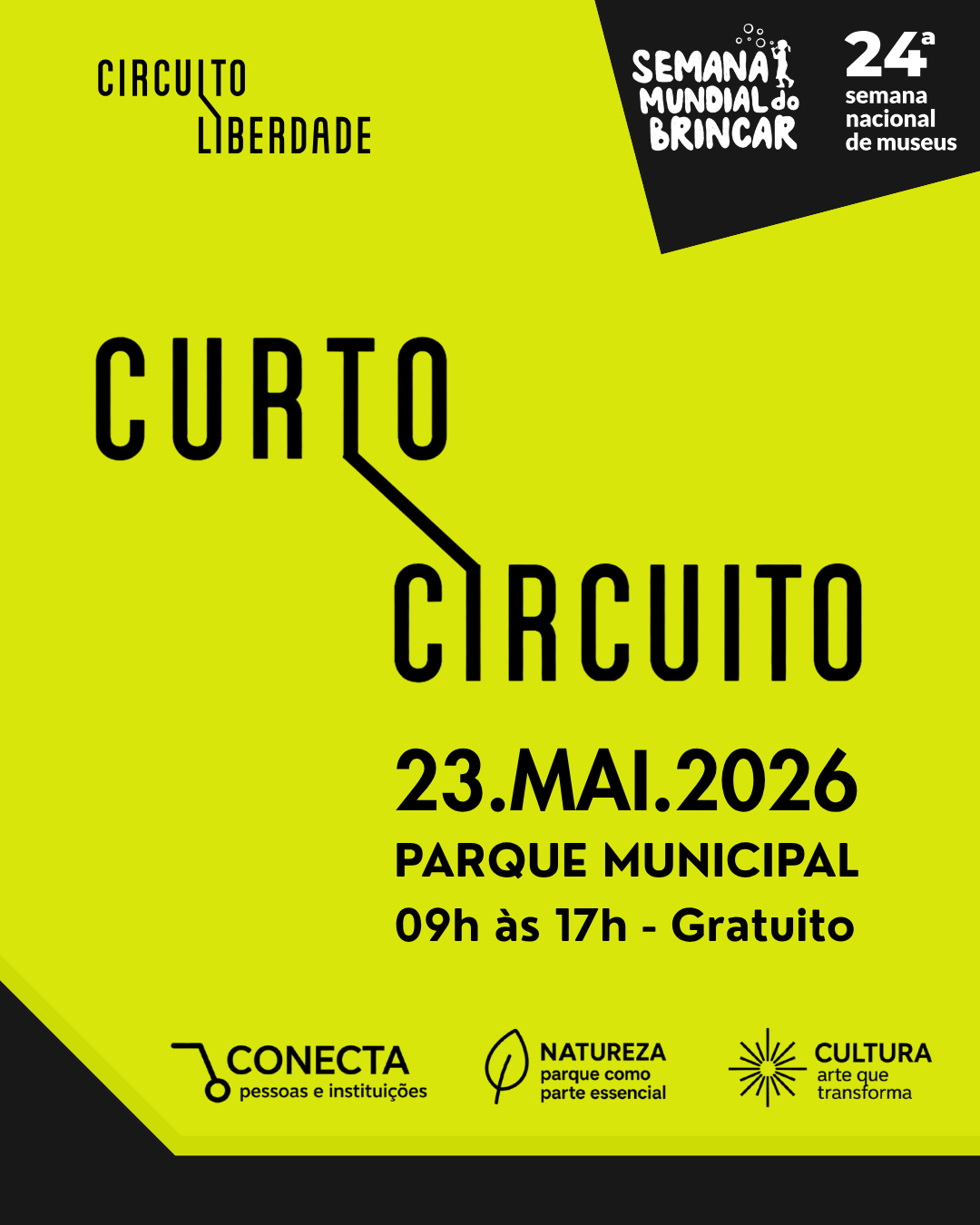 Primeira edição do “Curto Circuito” ocupa o Parque Municipal Américo Renné Giannetti, neste sábado (23/5), a partir das 9h