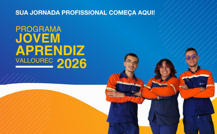 Vallourec abre inscrições para Programa Jovem Aprendiz em Minas Gerais