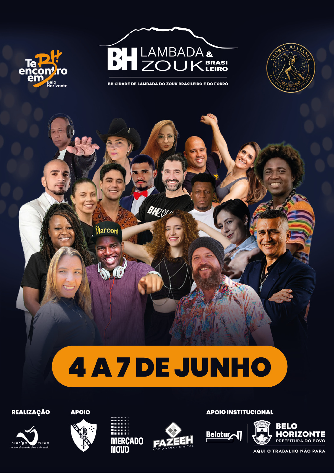 Belo Horizonte fortalece cenário internacional da dança com o projeto “BH Cidade do Zouk Brasileiro, da Lambada e do Forró”