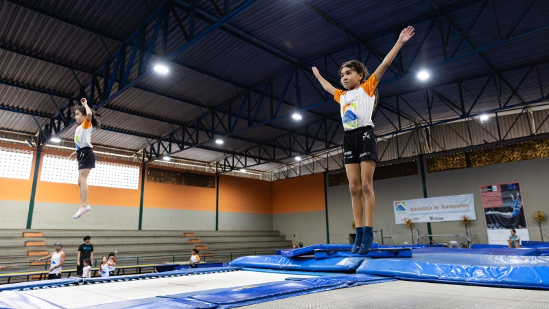 Prefeitura abre inscrições para projeto de Ginástica de Trampolim