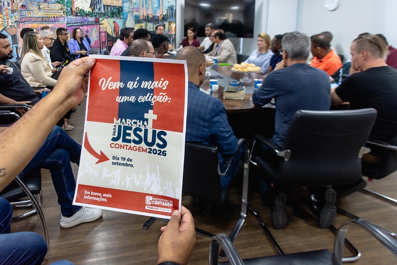 Prefeitura e lideranças evangélicas alinham preparativos para a Marcha para Jesus 2026