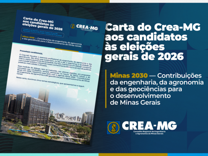 Crea-MG apresenta Carta de Propostas aos candidatos às eleições de 2026