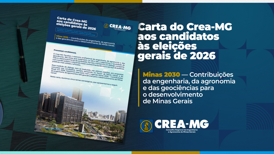 Crea-MG apresenta Carta de Propostas aos candidatos às eleições de 2026