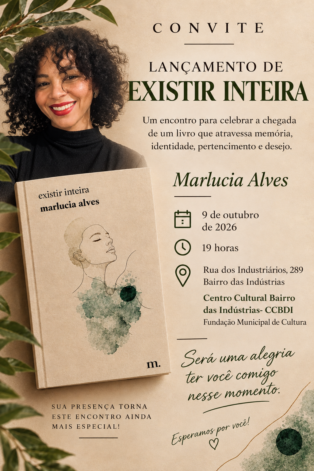 Psicóloga e escritora mineira lança Existir Inteira em BH